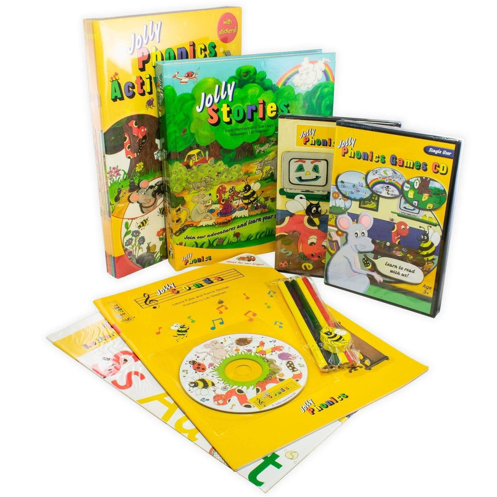 My Jolly Phonics Home Kit Activity Books, DVD, CD Set - Ages 0-5 - CD and Books - Sue Lloyd 0-5 Jolly Learning