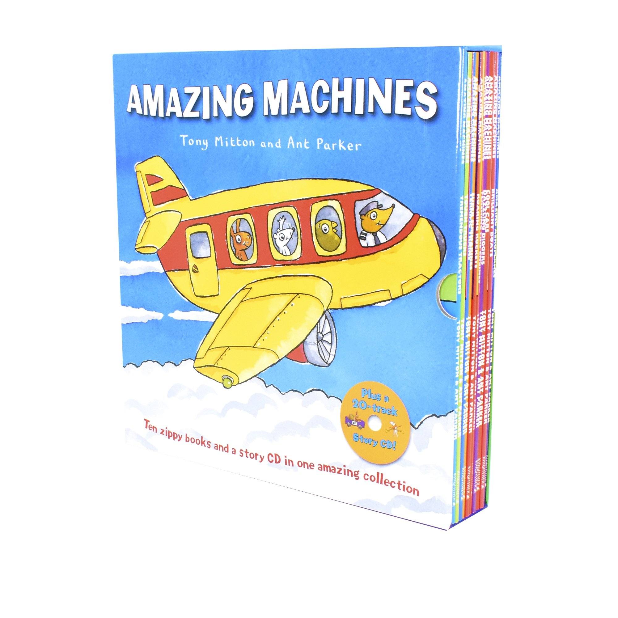 Amazing Machines Childrens 10 Books With CD Collection Set - Ages 5-7 - Paperback - Tony Mitton 5-7 Macmillan Children's Books