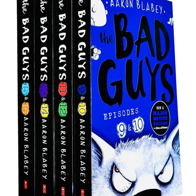 The Bad Guys Episodes 9-16 By Aaron Blabey 4 Books Collection Set - Ages 7-9 - Paperback 7-9 Scholastic