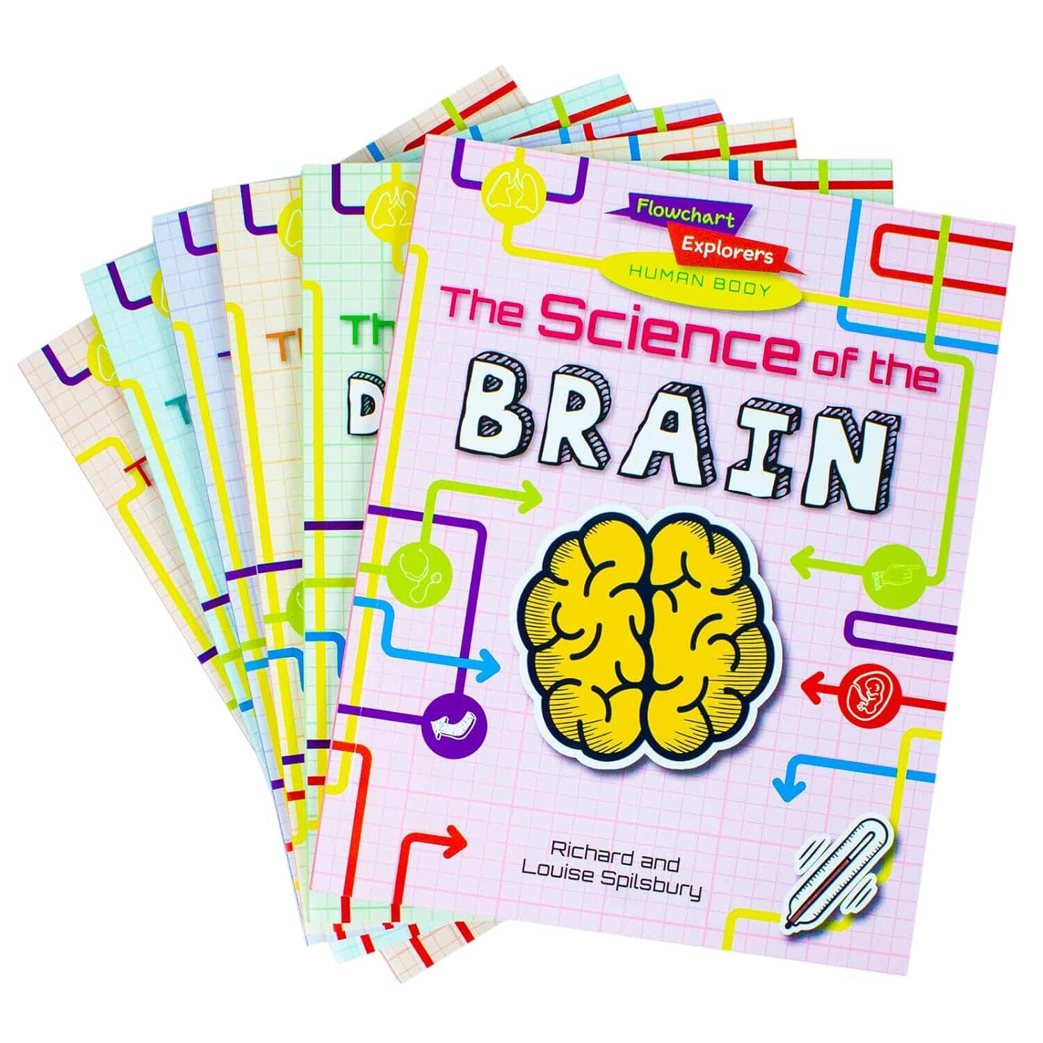 Flowchart Explorers Human Body Series 6 Books Collection Set - Ages 9-11 - Paperback 9-14 Fox Eye Publishing