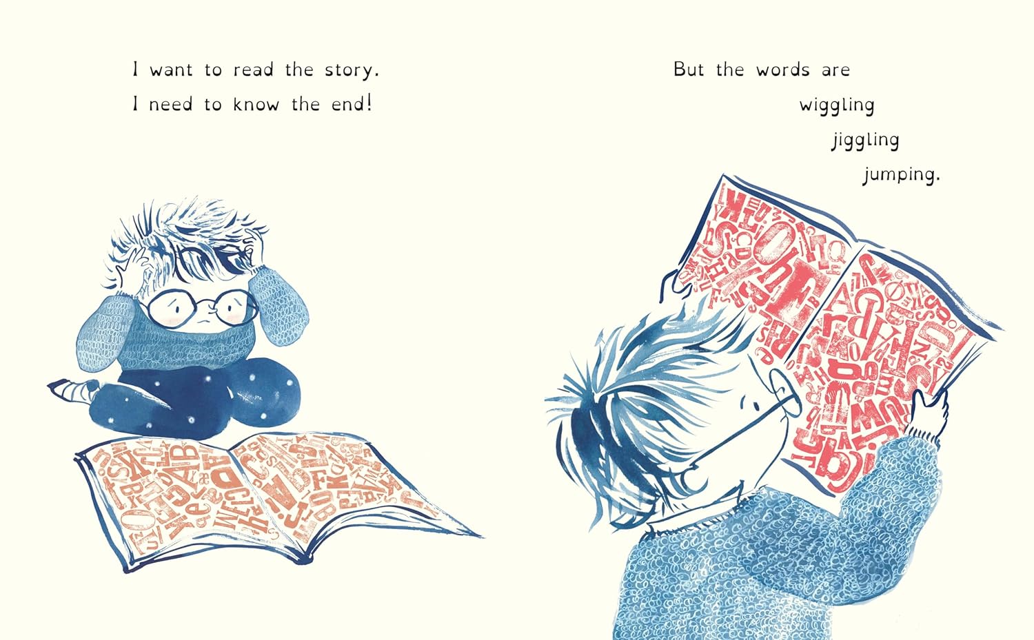 Wiggling Words: A fun story about Dyslexia, Creativity and Building Confidence by Kate Rolfe - Ages 3-6 - Paperback