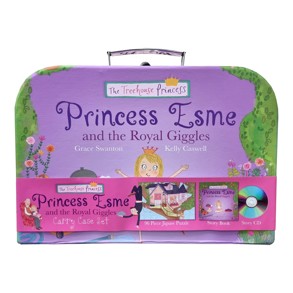Princess Esme and the Royal Giggles Carry Case Set (96 Piece Jigsaw Puzzle, Story Book & Story CD) By Grace Swanton 5-7 North Parade Publishing