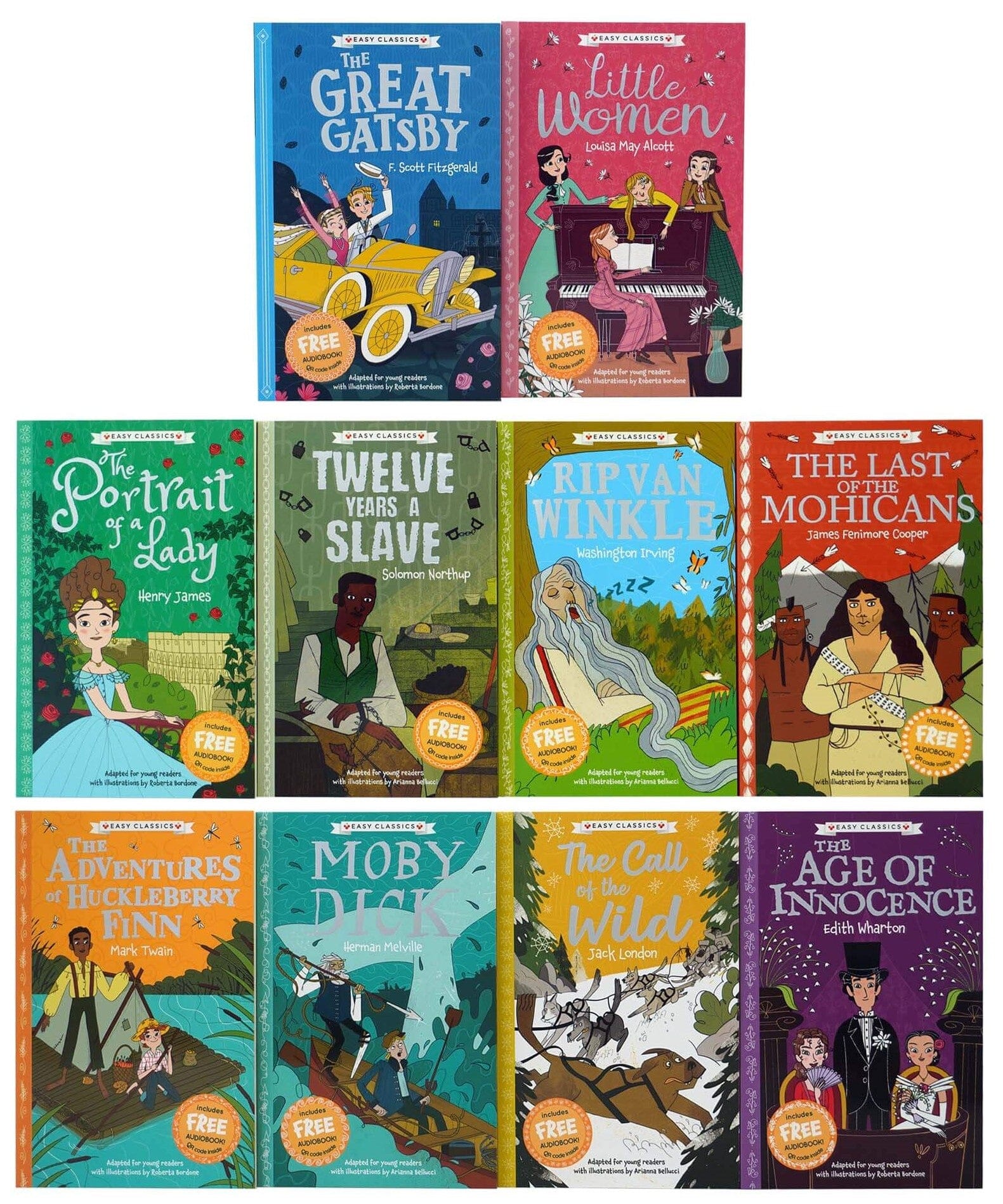 The American Classics Children's Collection 10 Books Set By Gemma Barder, Lynne Wilson-Bailey - Ages 7-11 - Paperback B2D DEALS Sweet Cherry Publishing