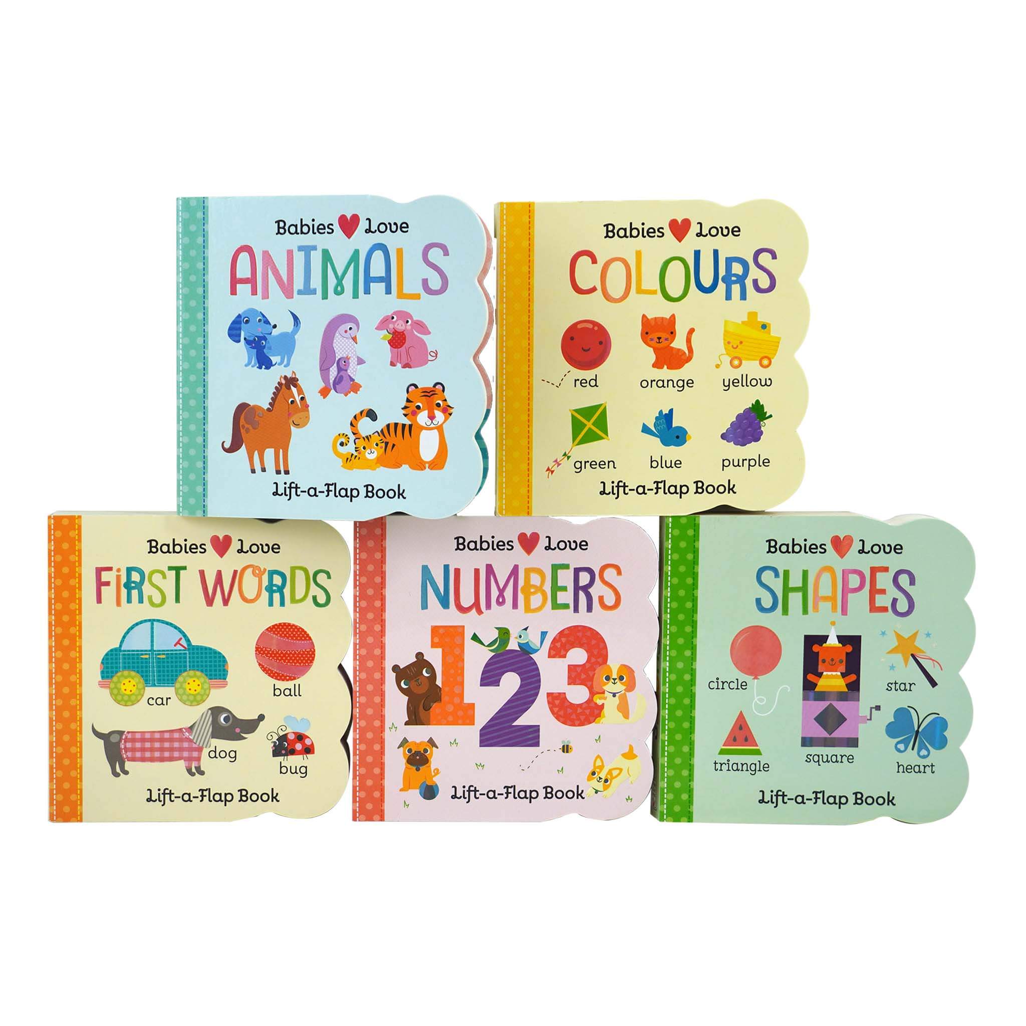 Chunky Lift-a-Flap 5 Book Collection Set - Ages 0 and Up - Board Book 0-5 Cottage Door Press