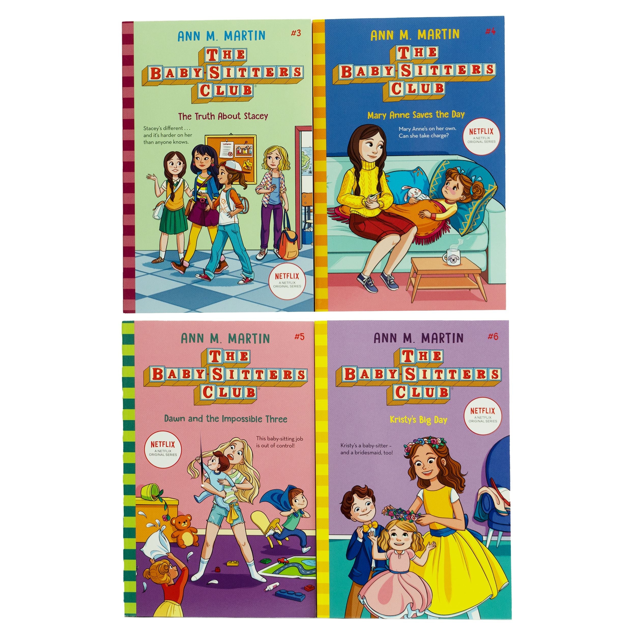 The Baby-Sitters Club by Ann M. Martin 4 Books Collection Set (Book 3-6)- Ages 8-12 - Paperback 9-14 Scholastic