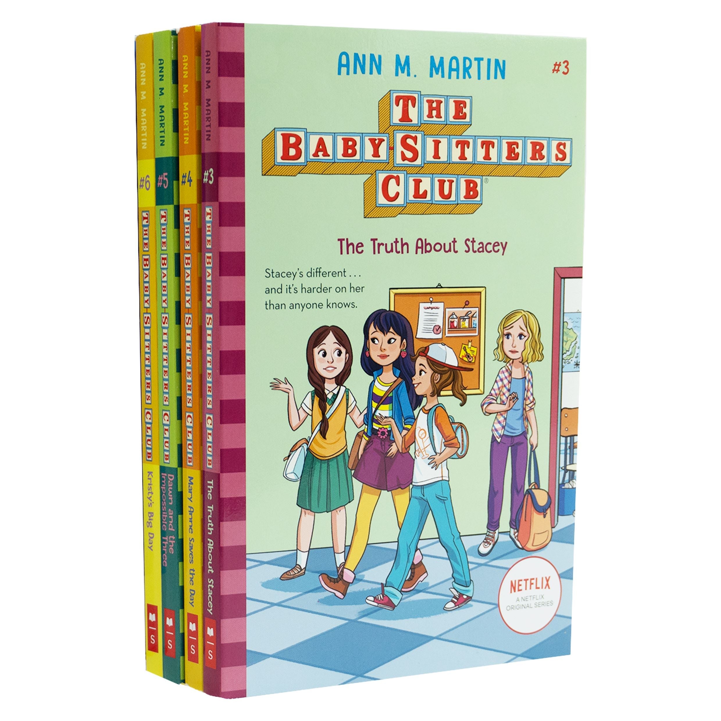 The Baby-Sitters Club by Ann M. Martin 4 Books Collection Set (Book 3-6)- Ages 8-12 - Paperback 9-14 Scholastic