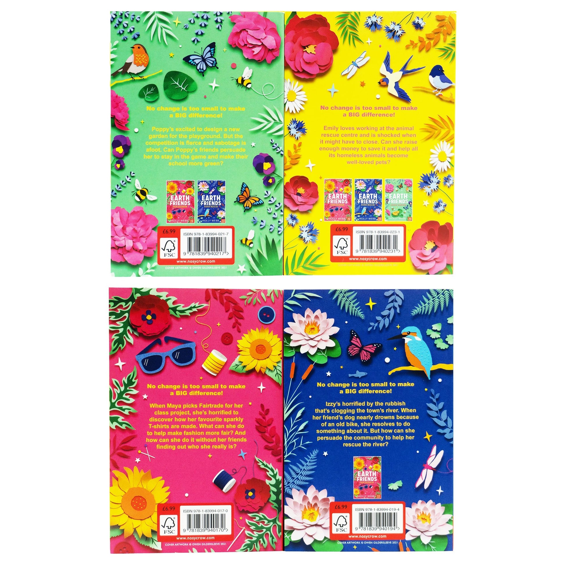 Earth Friends Series By Holly Webb: 4 Books Collection Set - Ages 7-12 - Paperback 7-9 Nosy Crow Ltd