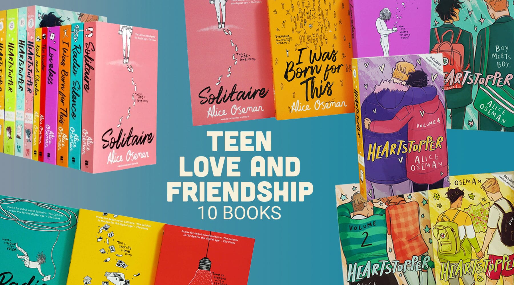 Alice Oseman Heartstopper Collection 10 Book Set - Age 13+ - Paperback Young Adult HarperCollins Publishers