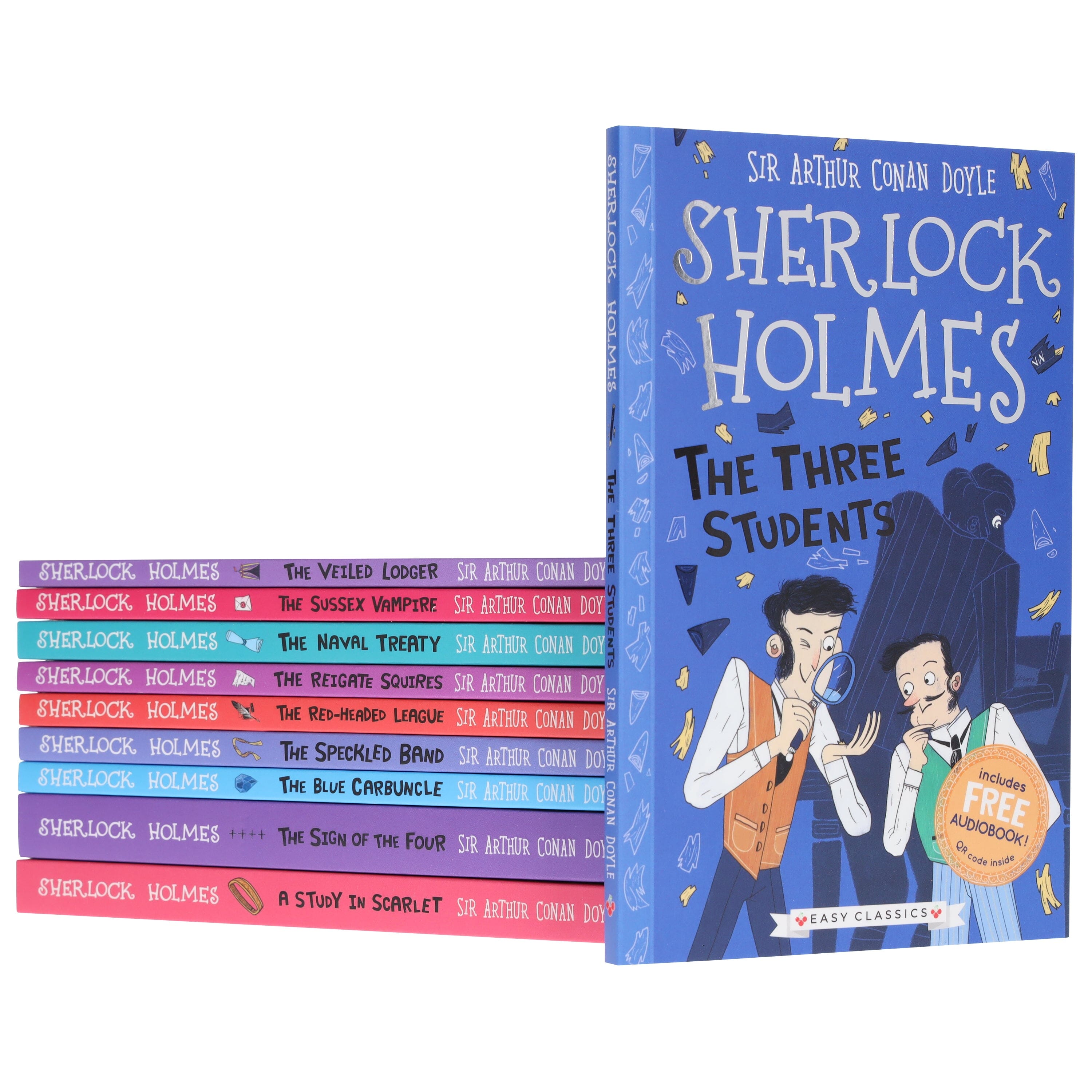 The Sherlock Holmes Children's Collection: Shadows, Secrets and Stolen Treasure 10 Books (Series 1) by Sir Arthur Conan Doyle - Ages 7-9 - Paperback 7-9 Sweet Cherry Publishing