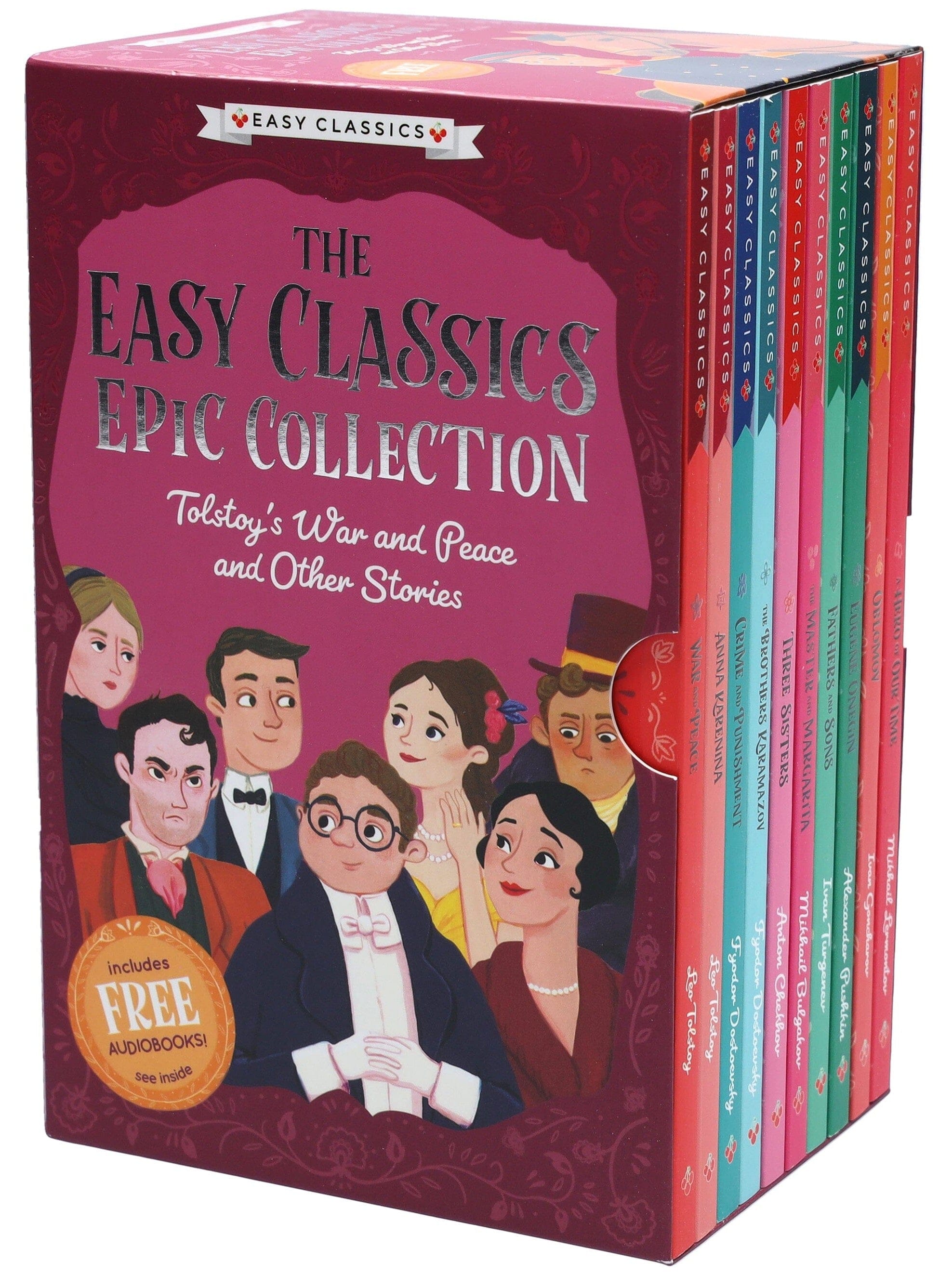 Easy Classic Epic Collection Tolstoy's War and Peace and Other Stories 10 Books Box Set By Gemma Barder, Helen Panayi - Ages 7-9- Paperback B2D DEALS Sweet Cherry Publishing