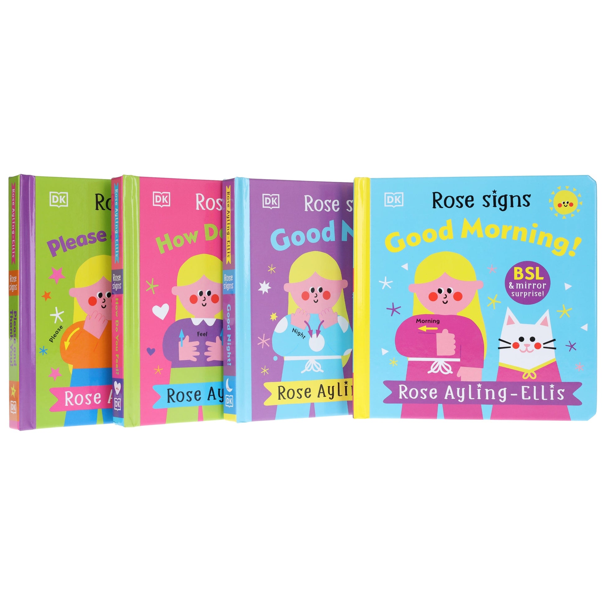 DK Rose Signs Series by Rose Ayling-Ellis Illustrated 4 Picture Books Collection Set - Ages 2-5 - Board Book 0-5 DK