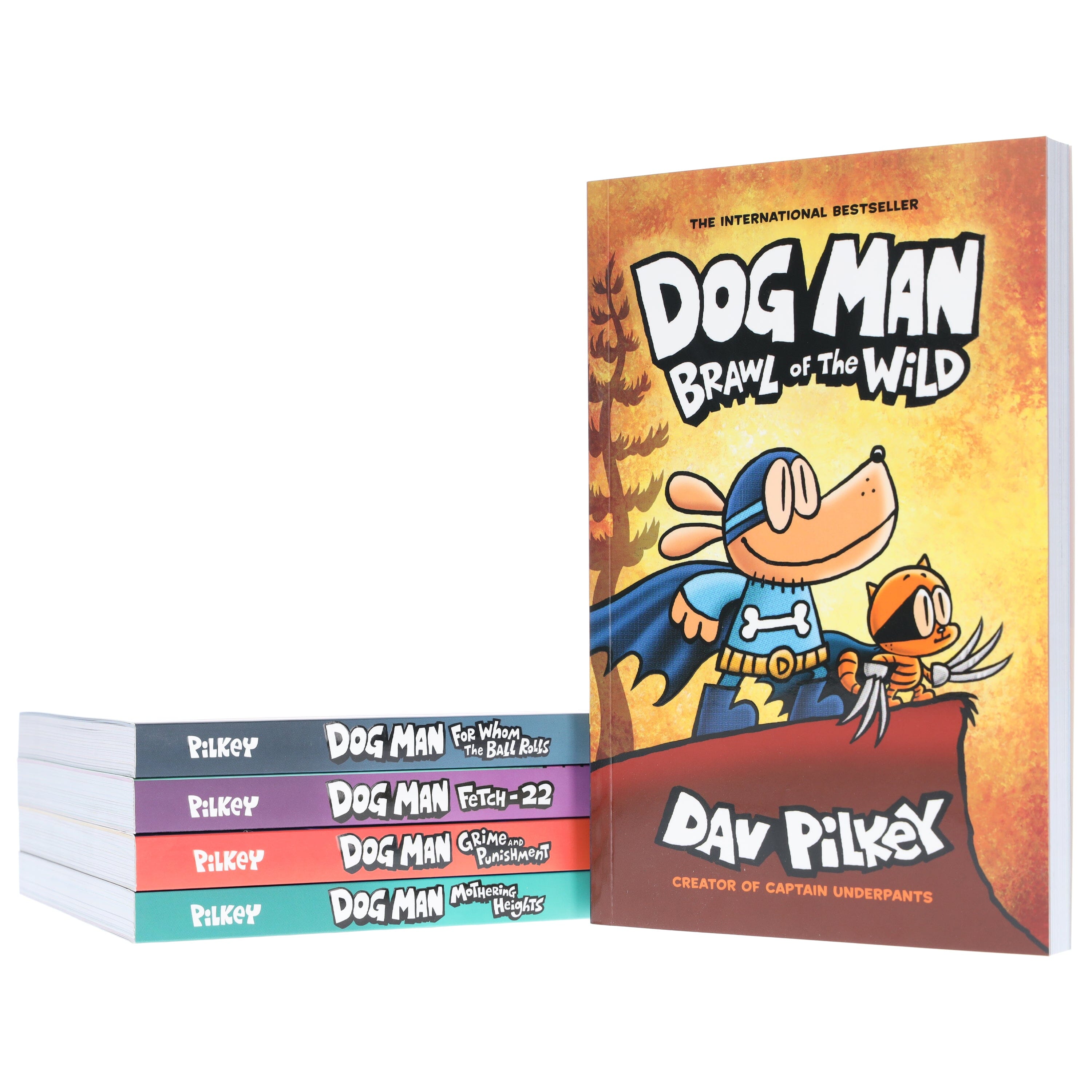 Dog Man 6-10: The Supa Buddies Mega Collection by Dav Pilkey 5 Books Collection Set - Ages 6-12 - Paperback Graphic Novels Scholastic