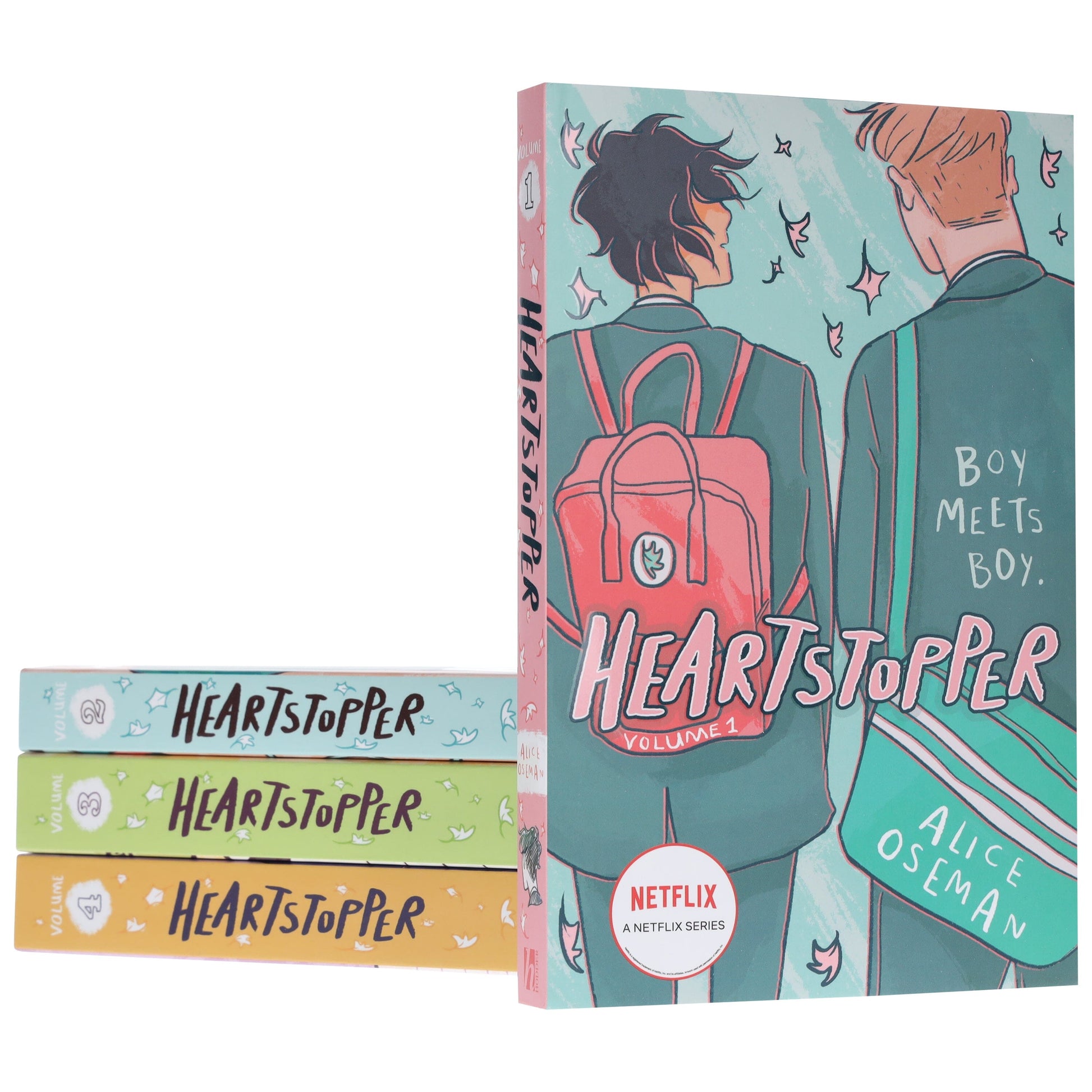 Heartstopper by Alice Oseman: Volumes 1-4 Collection Set - Ages 13+ - Paperback Graphic Novels Hachette