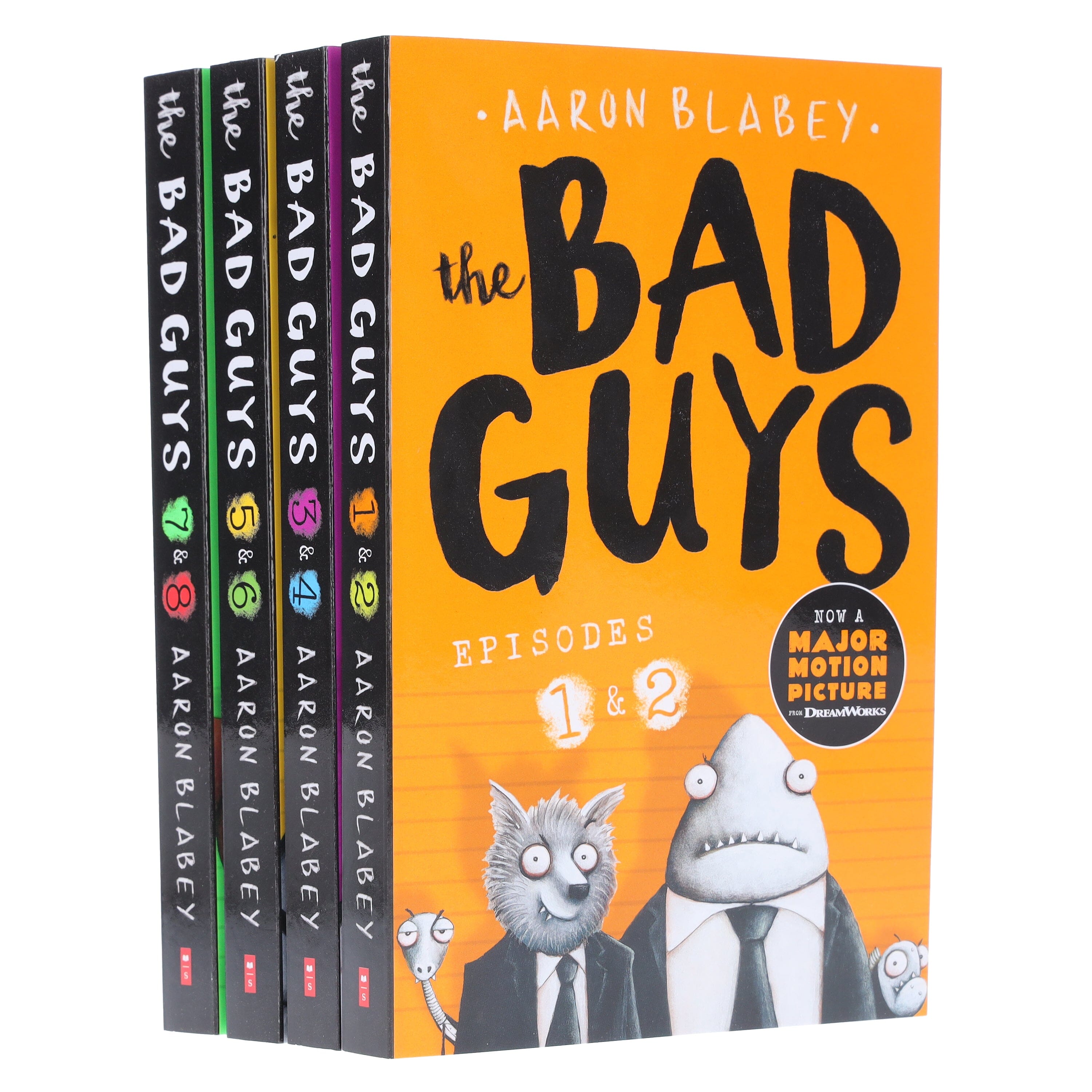 The Bad Guys Episodes by Aaron Blabey: 1-8 Collection 4 Books Set - Ages 7-9 - Paperback 7-9 Scholastic