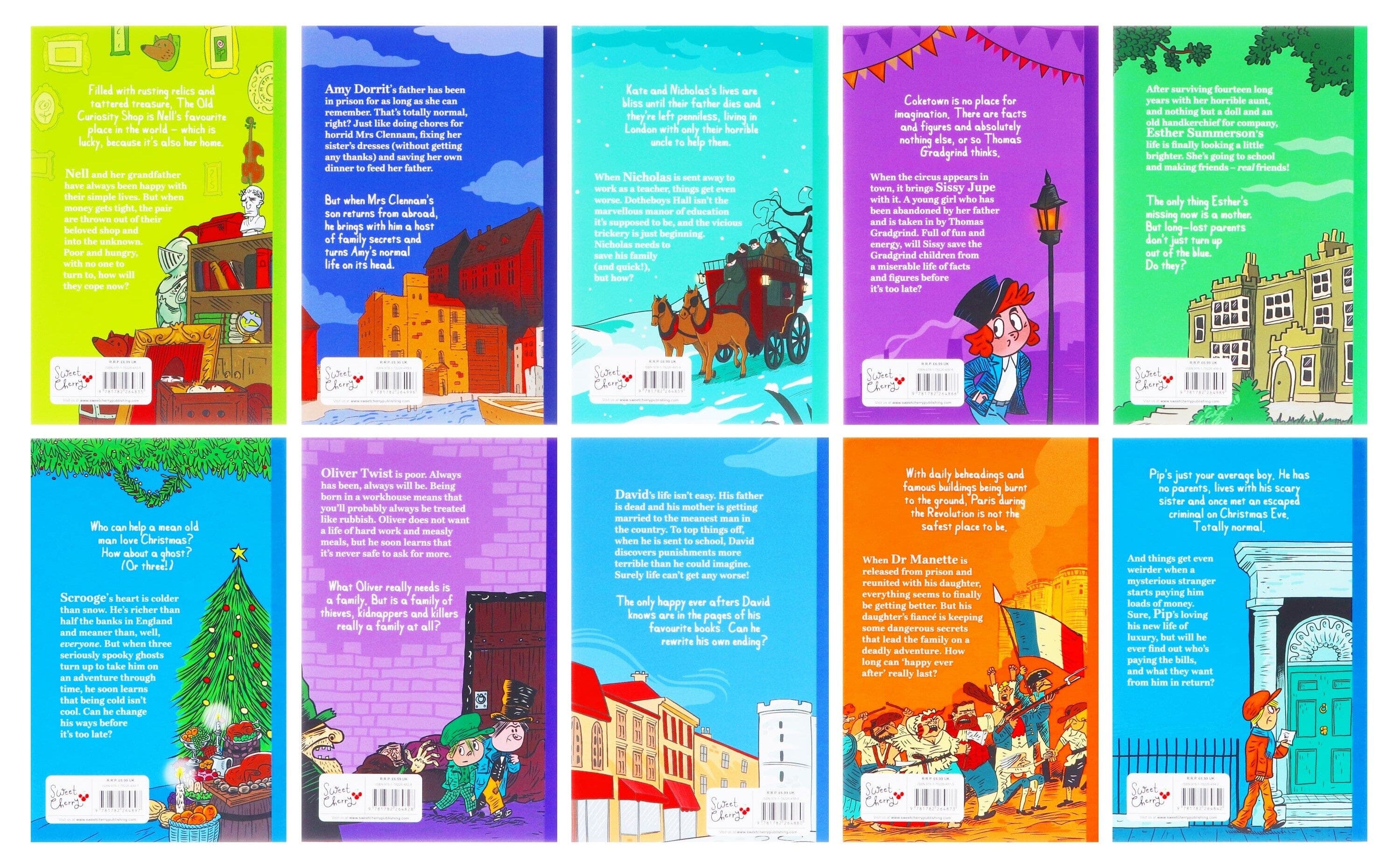 Charles Dickens Easy Classics 10 Books Collection By Pipi Sposito - Ages 7+ - Paperback 7-9 Sweet Cherry Publishing