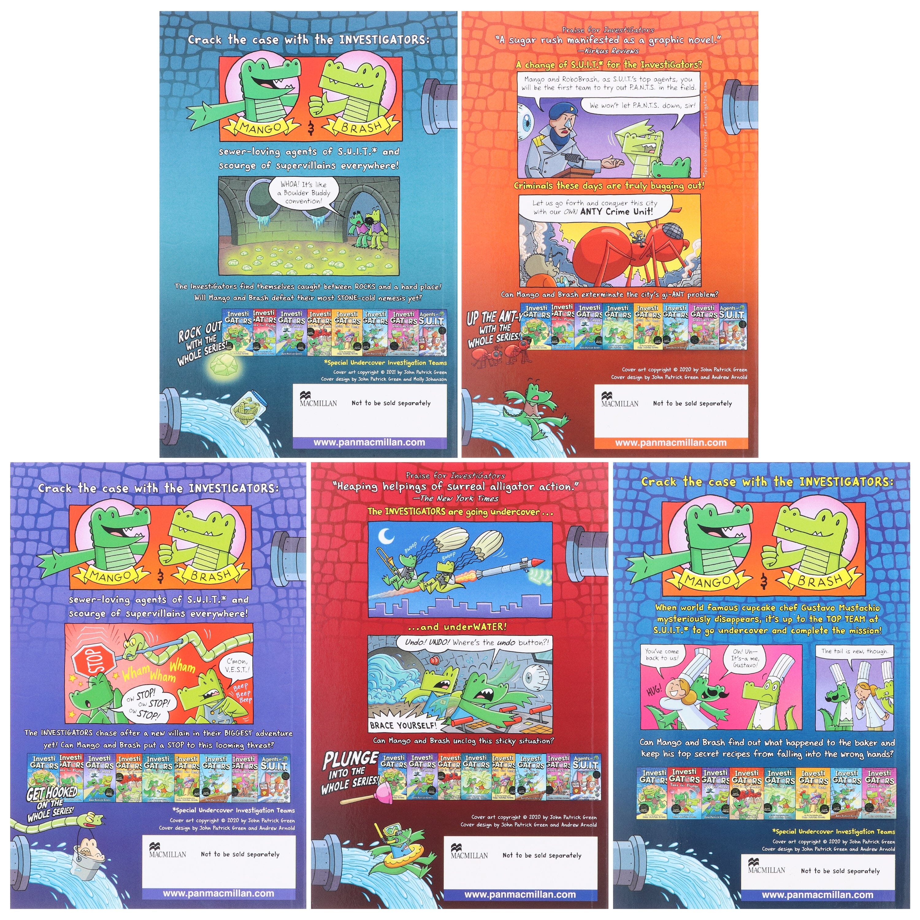 InvestiGators Series by John Patrick Green 5 Books Collection Box Set - Ages 7-9 - Paperback 7-9 Macmillan