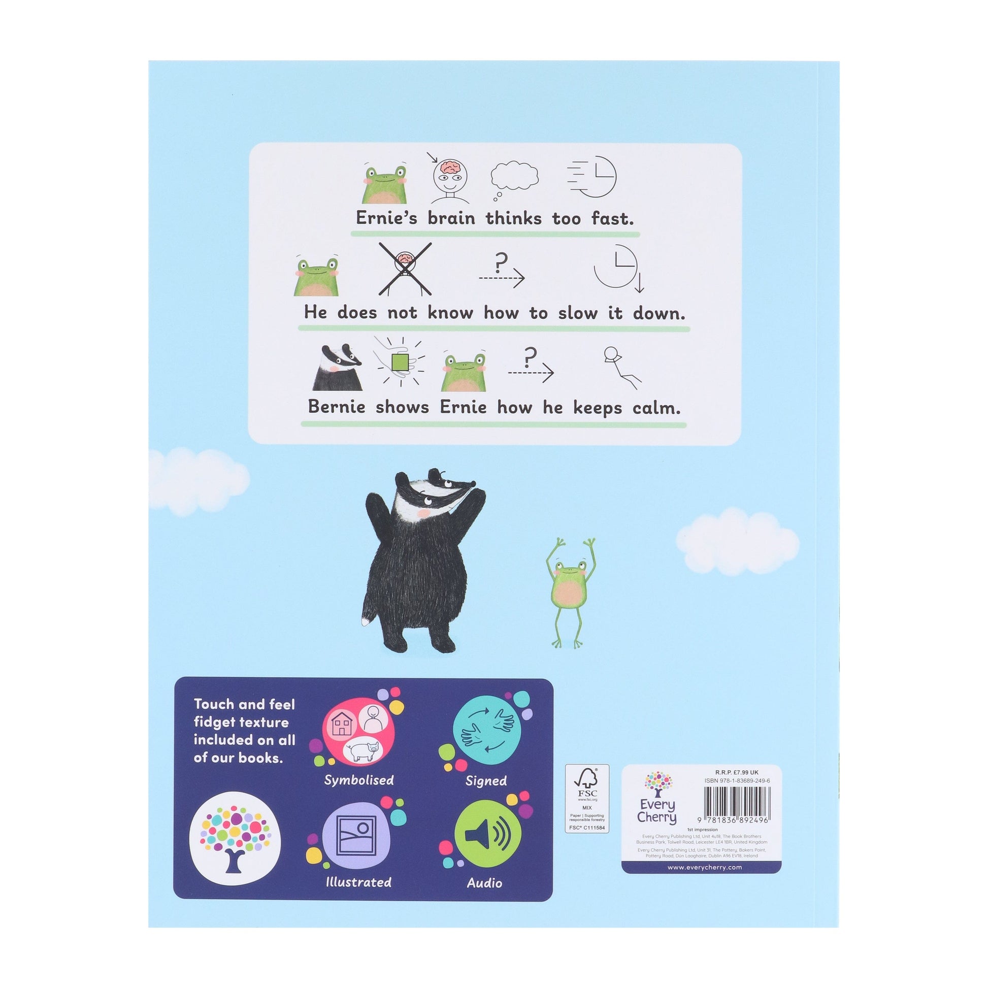 Ernie's Mindful Journey: Accessible Symbolised Edition - A Story of Mindfulness & Self-Care by Kirsty Topley - Ages 7+ - Paperback 7-9 Every Cherry Publishing