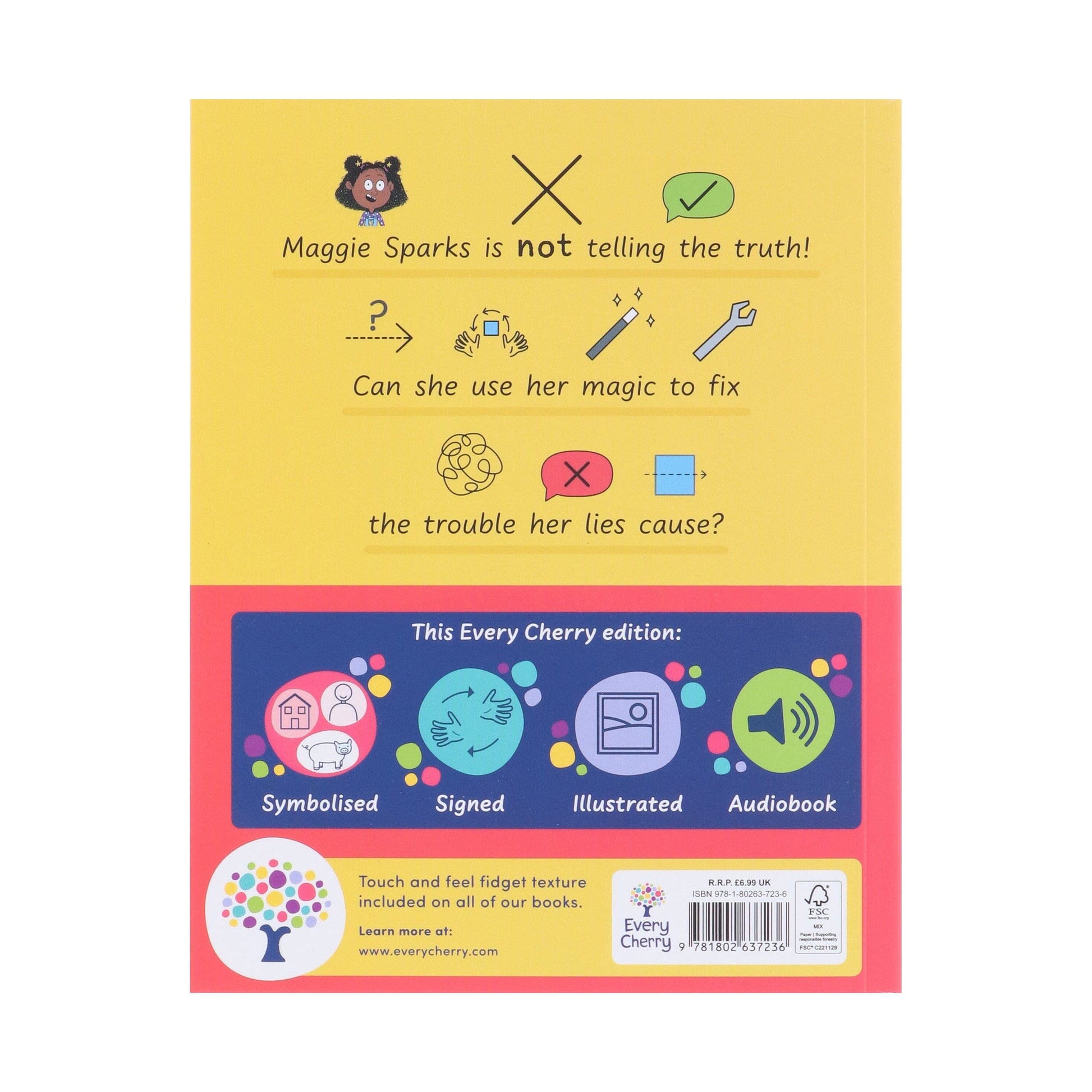 Maggie Sparks and the Truth Dragon: Accessible Symbolised Edition by Steve Smallman - Ages 5+ - Paperback (Includes Free Signing Video & Audiobook) 5-7 Every Cherry Publishing