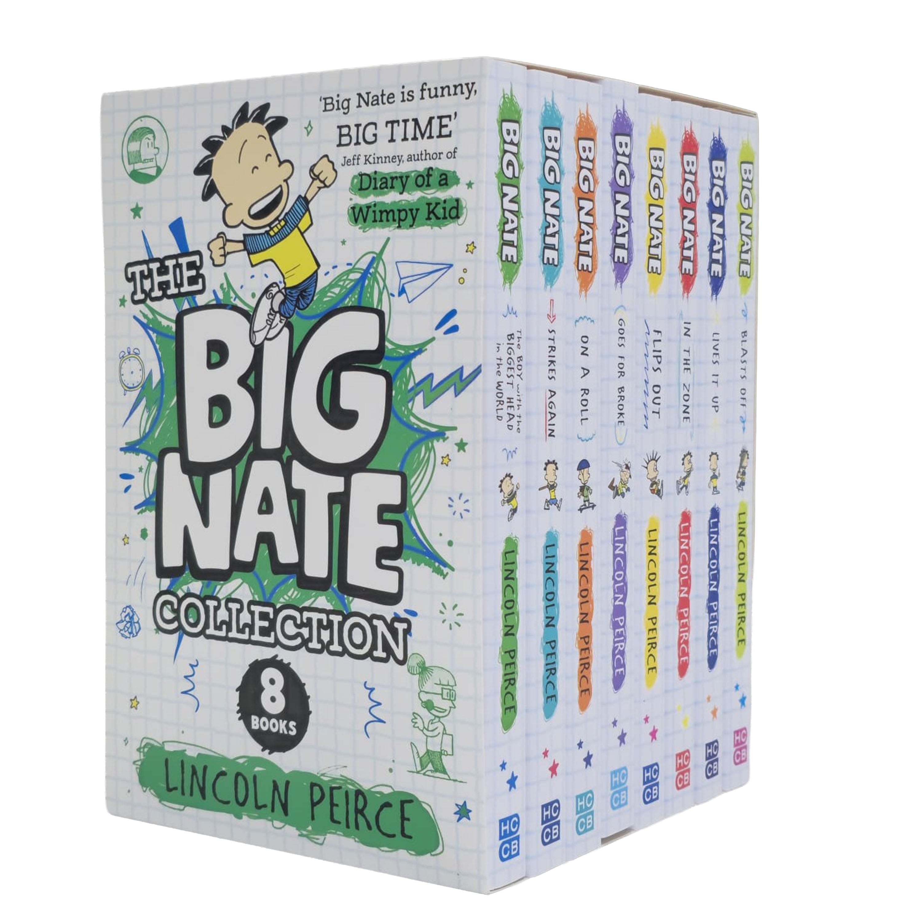 The Big Nate Collection Series by Lincoln Peirce 8 Books Box Set - Ages 9-14 - Paperback
