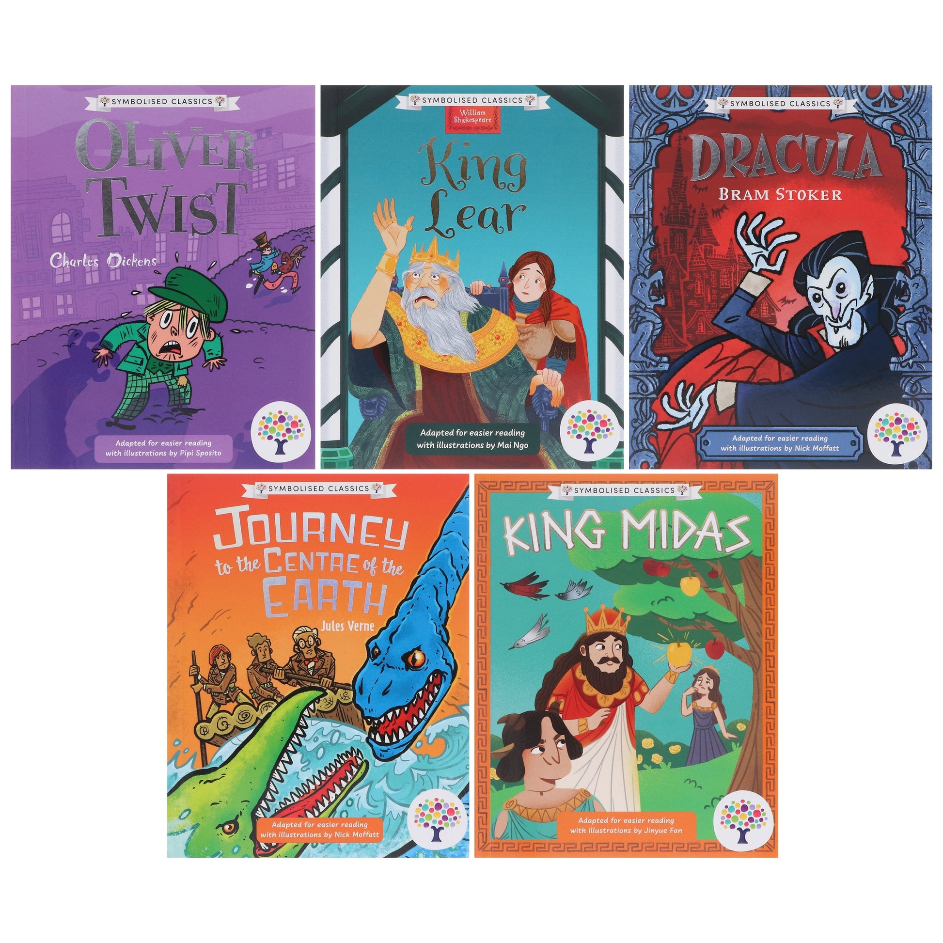 Symbolised Classics Reading Library: The Starter Collection (Volume 2) 5 Books Box Set - Ages 5+ - Paperback 5-7 Every Cherry Publishing
