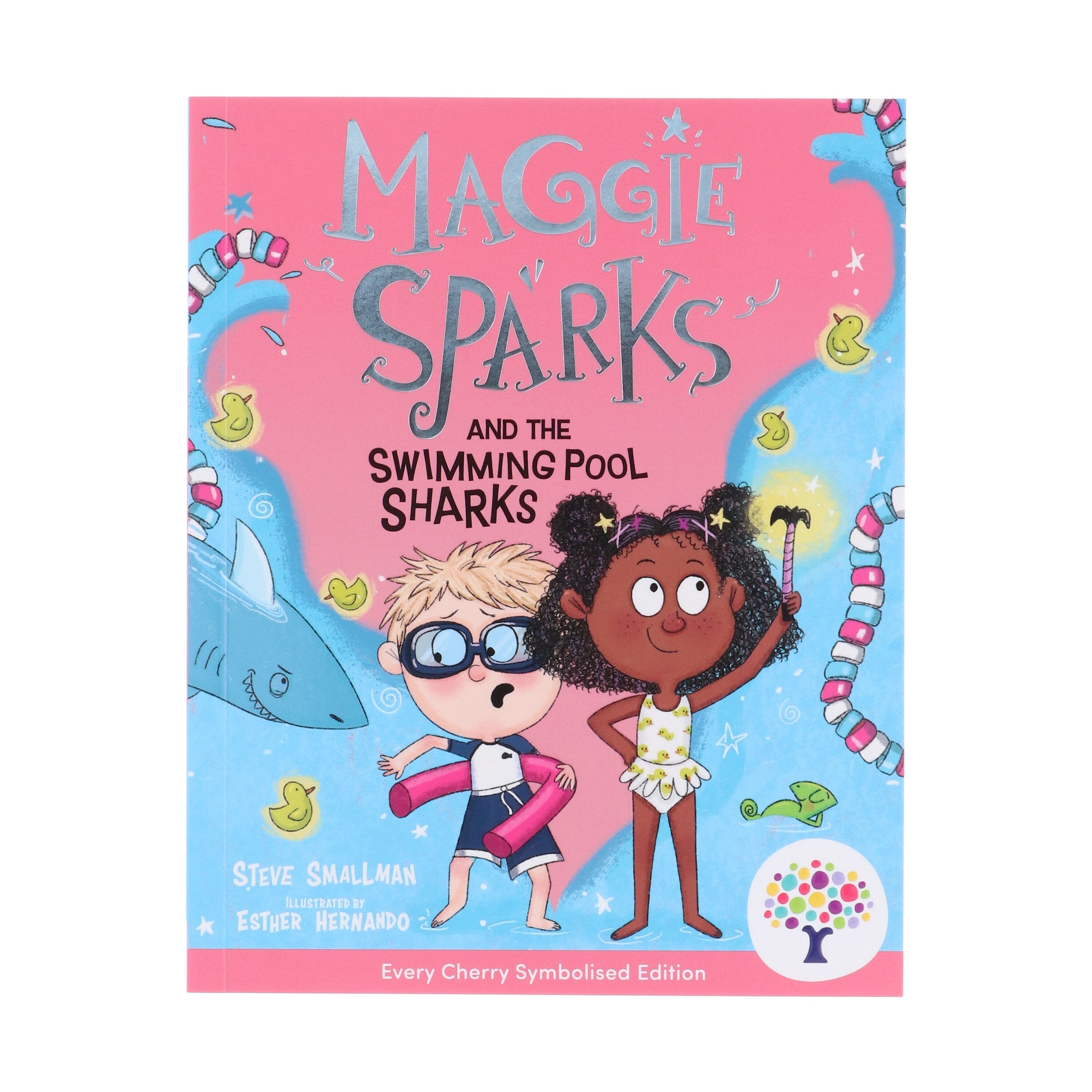 Maggie Sparks and the Swimming Pool Sharks: Accessible Symbolised Edition by Steve Smallman - Ages 5-7 - Paperback (Includes Free Signing Video & Audiobook) 5-7 Every Cherry Publishing