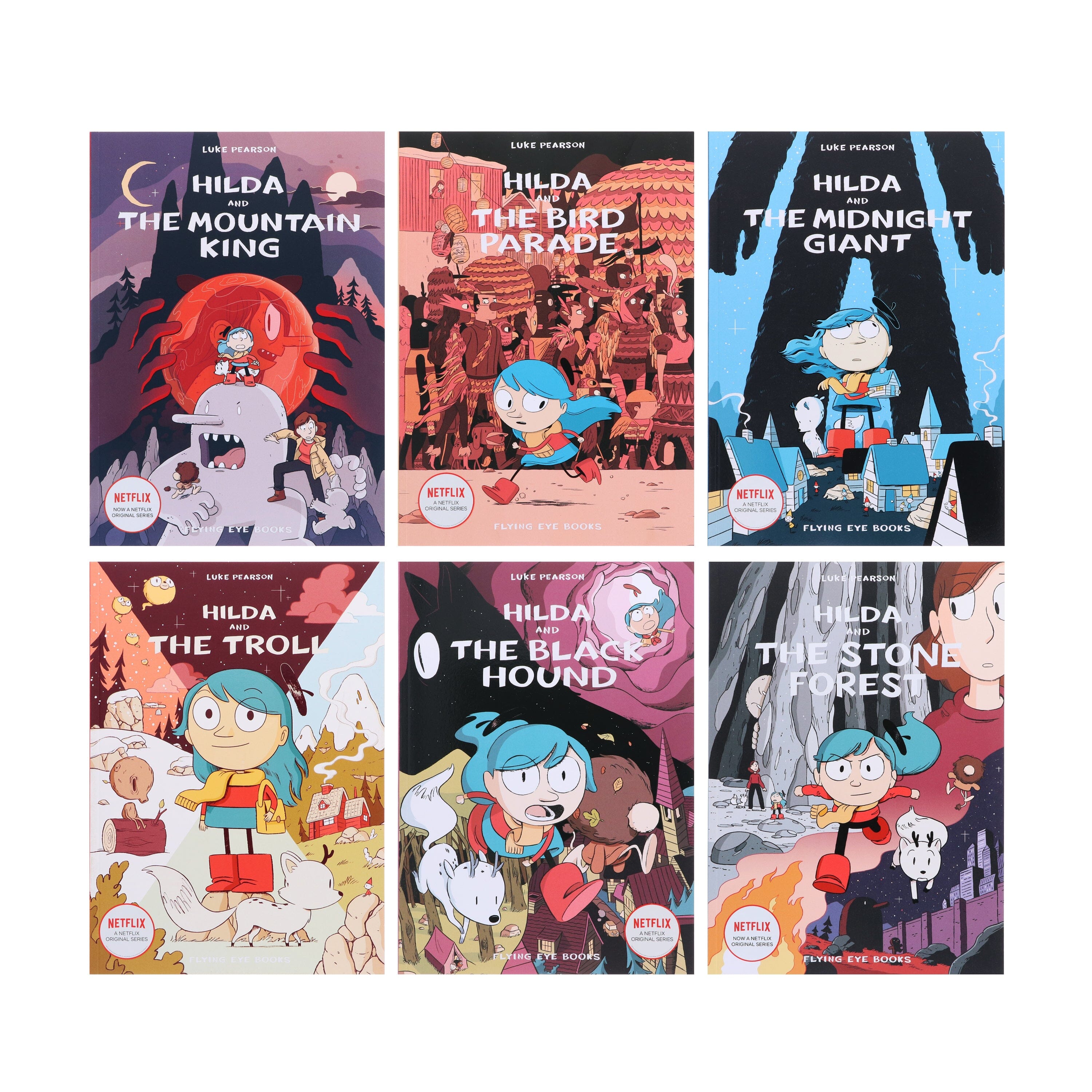 Hilda Comics Collection by Luke Pearson 6 Books Set - Ages 7-12 - Paperback 7-9 Flying Eye Books