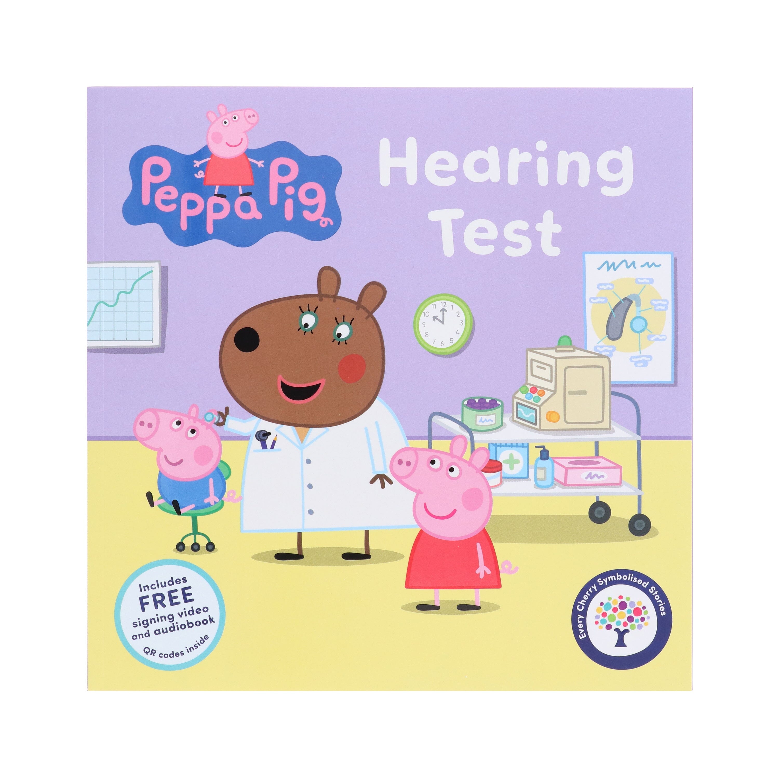 Peppa Pig: Hearing Test: A Symbolised Picture Book (Peppa Pig Symbolised Stories) - Ages 3-5 - Paperback (Includes Free Signing Video & Audiobook) 3-5 Every Cherry Publishing