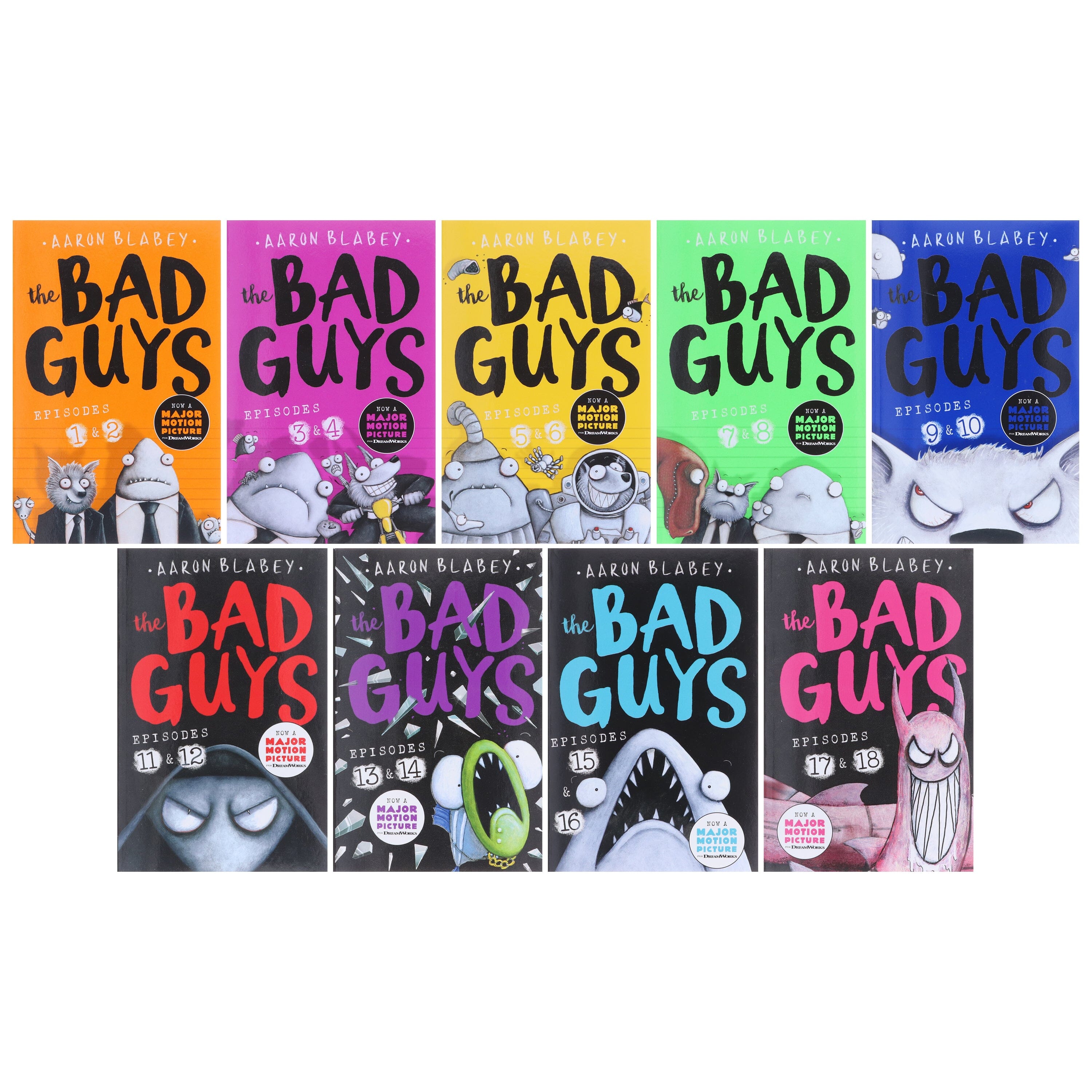 The Bad Guys Episodes by Aaron Blabey: 1-18 Collection 9 Books Set - Ages 7-9 - Paperback 7-9 Scholastic