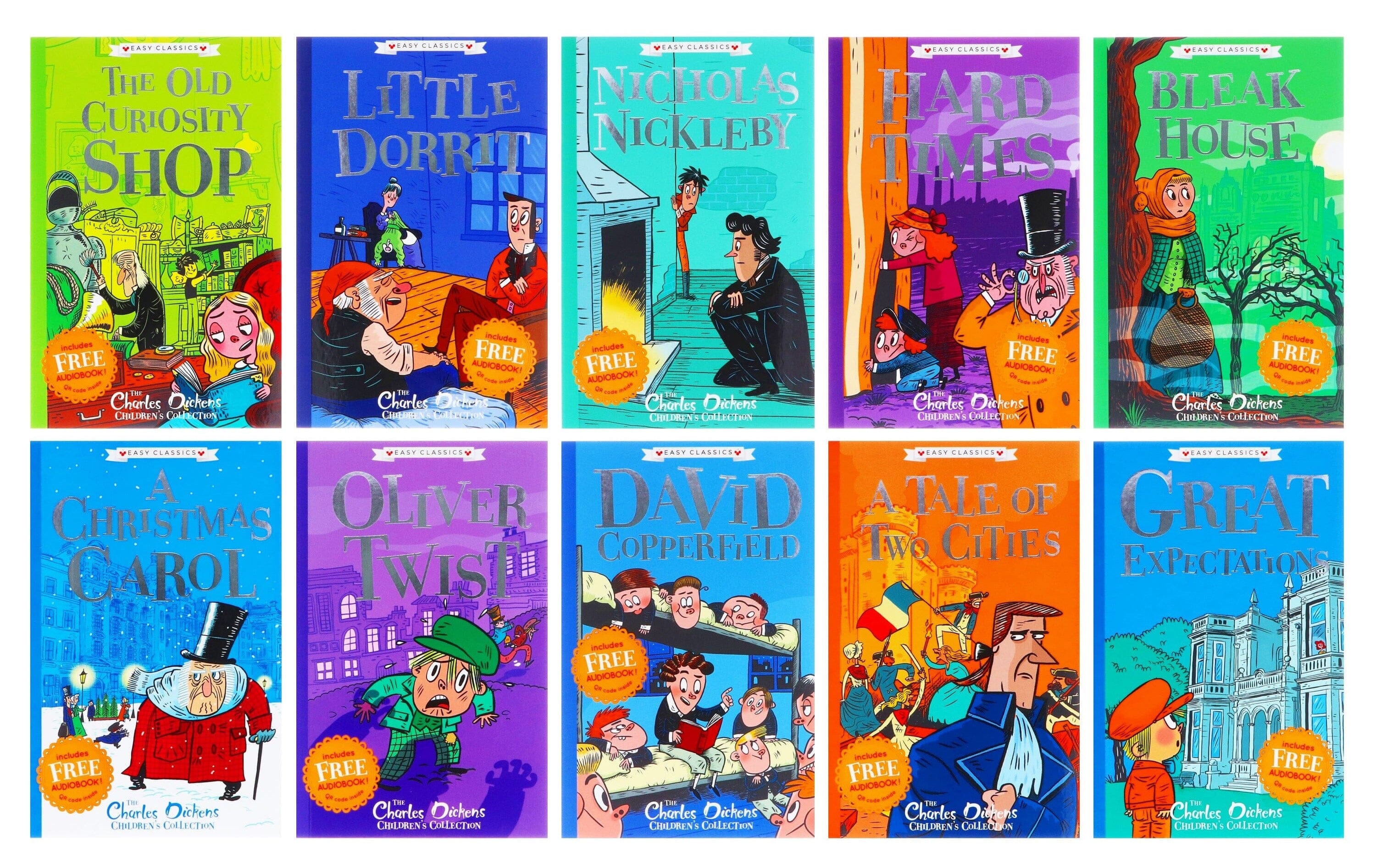 Charles Dickens Easy Classics 10 Books Collection By Pipi Sposito - Ages 7+ - Paperback 7-9 Sweet Cherry Publishing