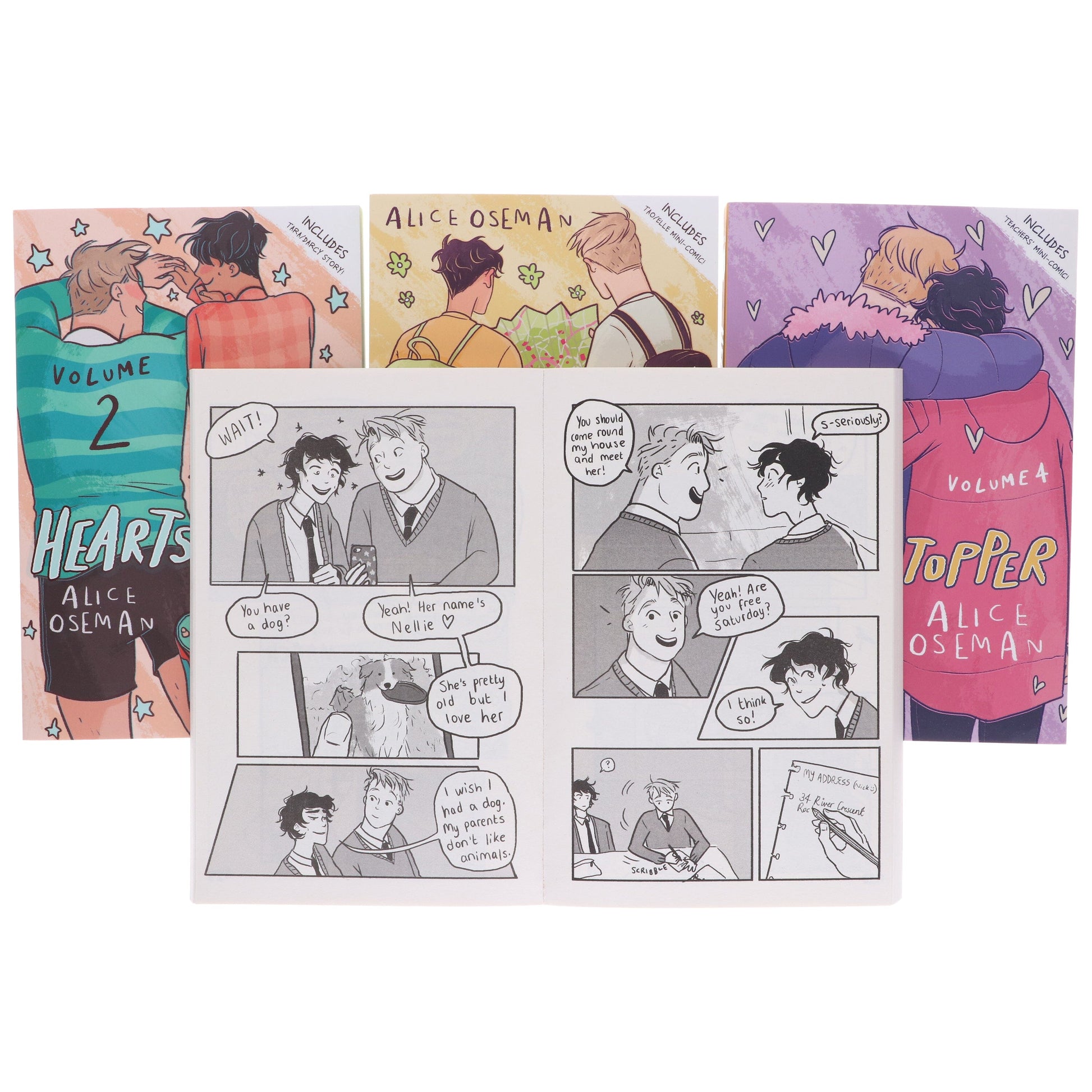 Heartstopper by Alice Oseman: Volumes 1-4 Collection Set - Ages 13+ - Paperback Graphic Novels Hachette