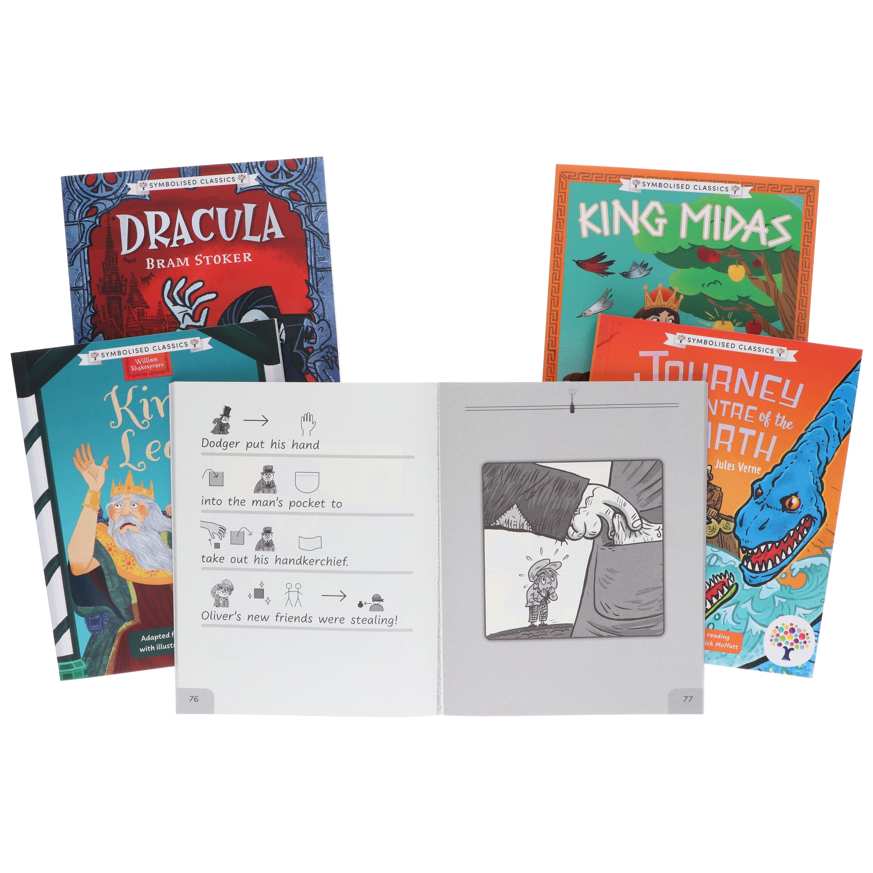 Symbolised Classics Reading Library: The Starter Collection (Volume 2) 5 Books Box Set - Ages 5+ - Paperback 5-7 Every Cherry Publishing