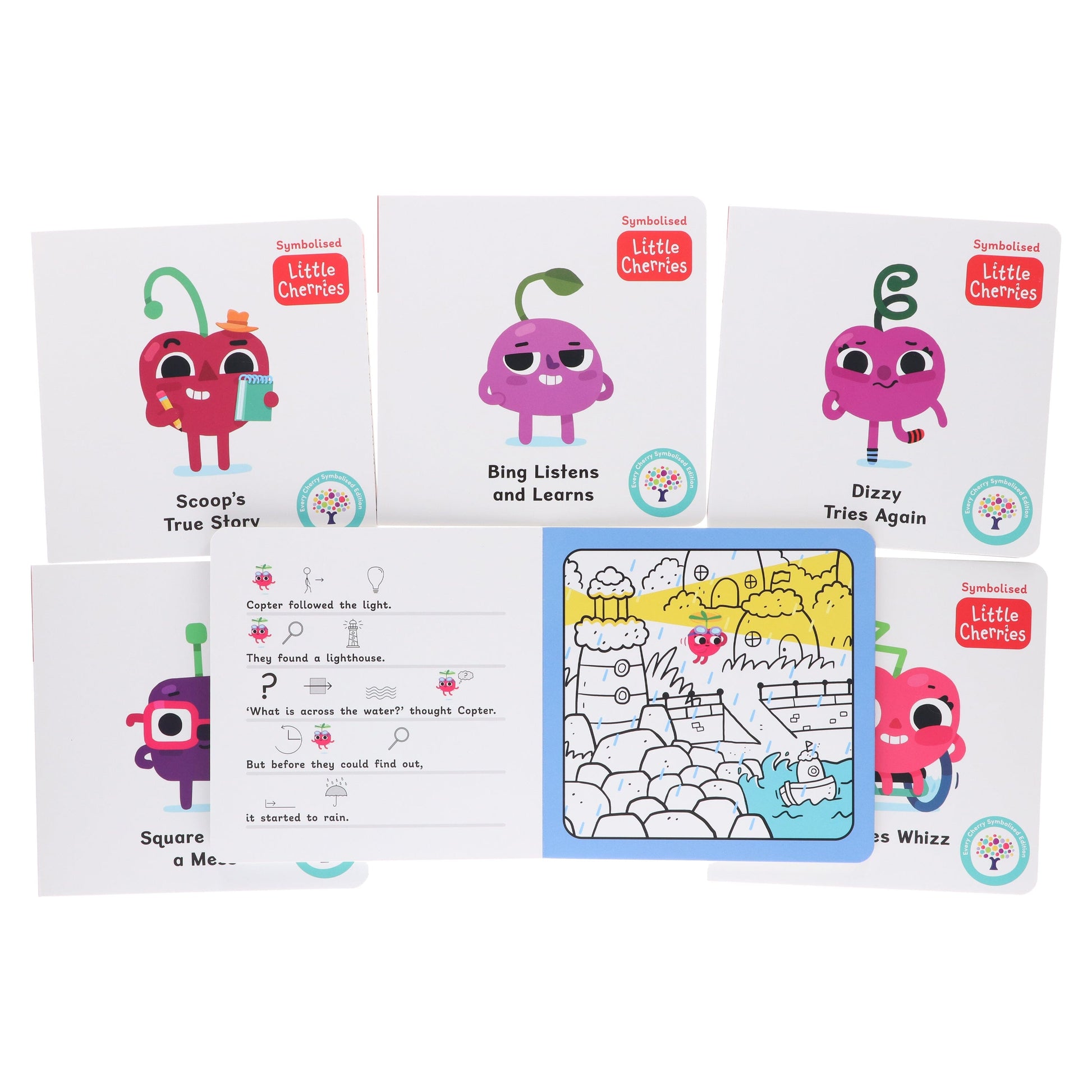 The Symbolised Little Cherries: 6 Book Collection (Box Set 2) Includes 6 Free Audiobooks - Ages 5-7 - Board Book 5-7 Every Cherry Publishing