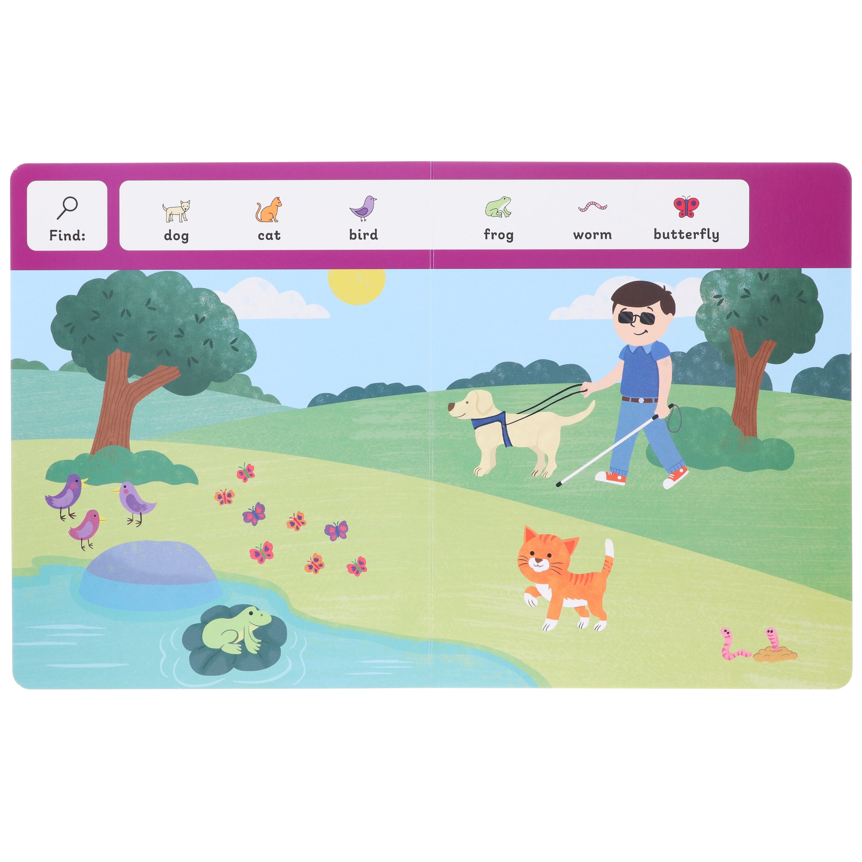 Search with Symbols: Out and About by Every Cherry Publishing (Includes Free Signing Video with Audio)- Ages 3+ - Board Book 3-5 Every Cherry Publishing