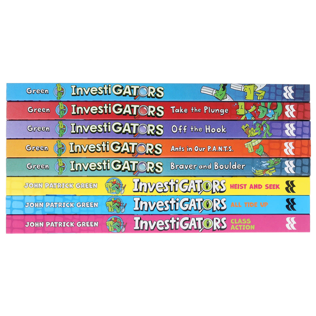 InvestiGators Series by John Patrick Green Illustrated 8 Books Collection Set - Ages 7-9 - Paperback 7-9 Macmillan