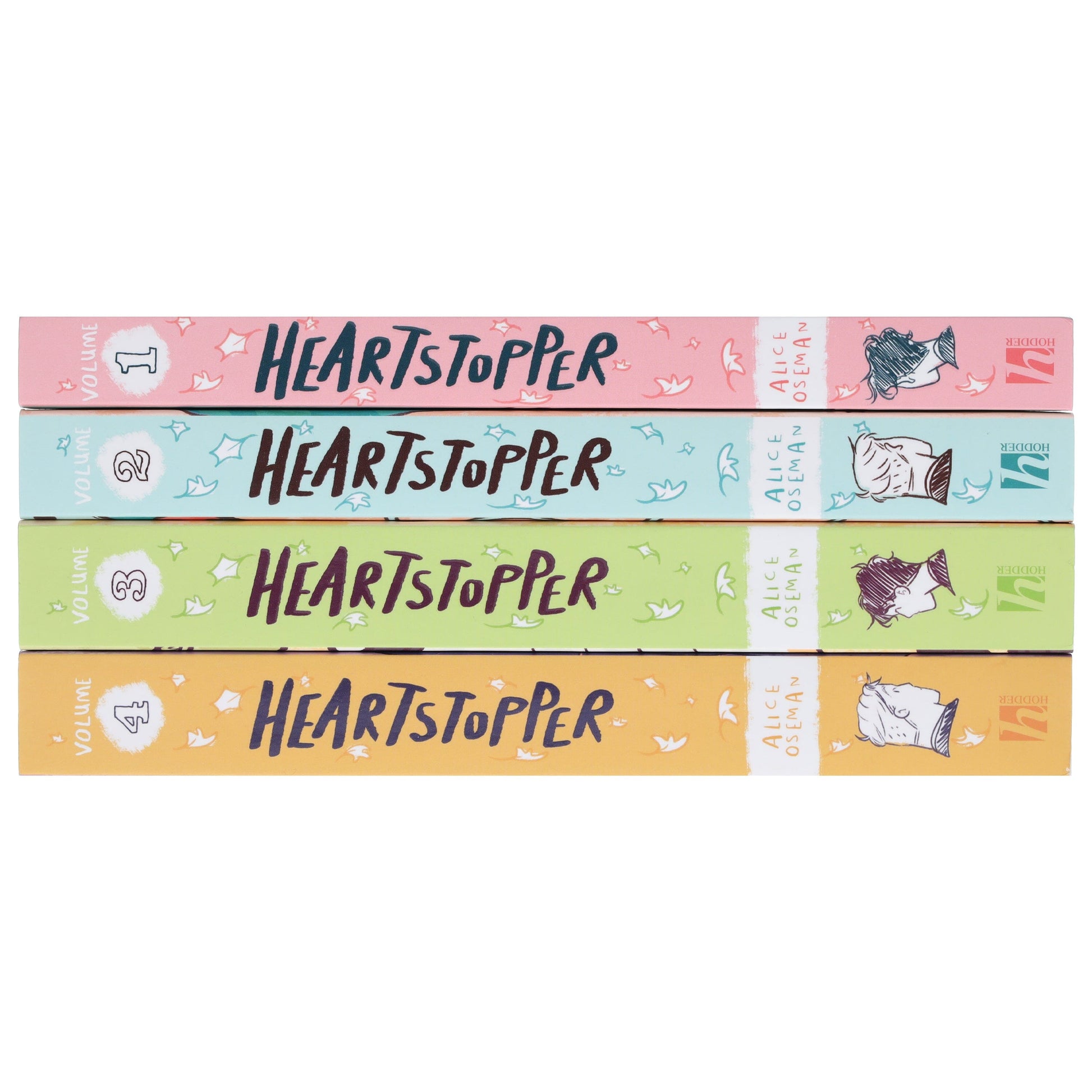 Heartstopper by Alice Oseman: Volumes 1-4 Collection Set - Ages 13+ - Paperback Graphic Novels Hachette