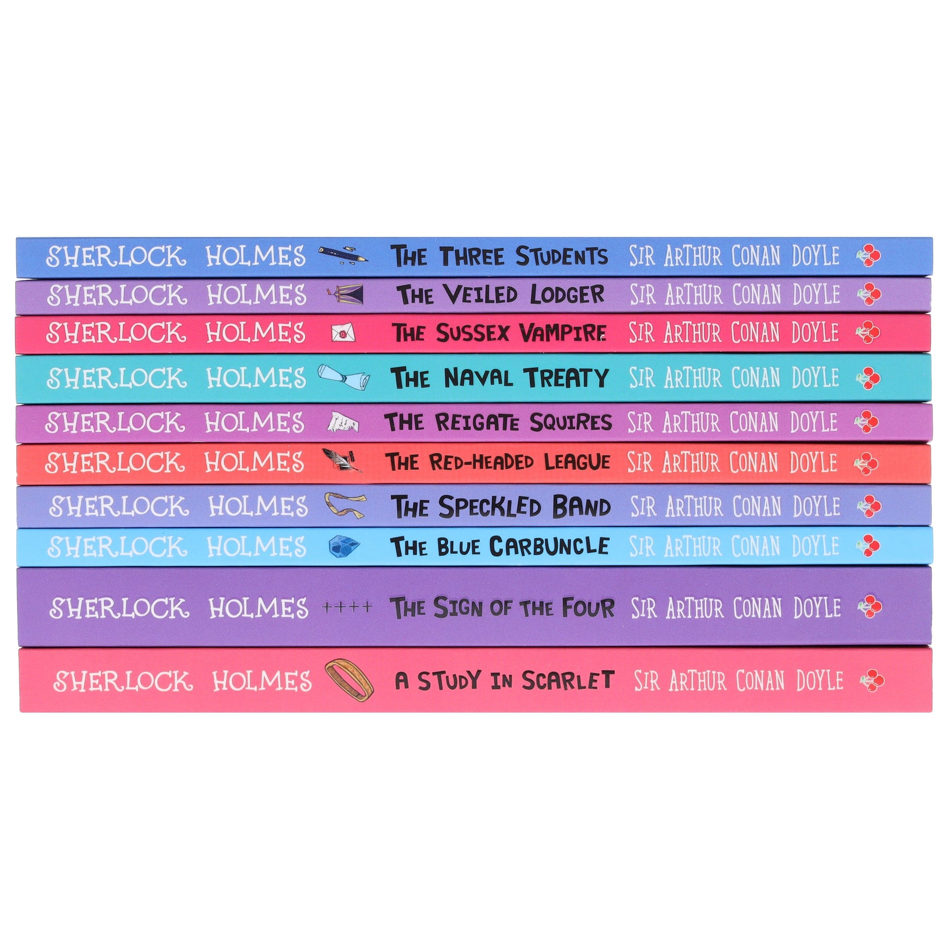 The Sherlock Holmes Children's Collection: Shadows, Secrets and Stolen Treasure 10 Books (Series 1) by Sir Arthur Conan Doyle - Ages 7-9 - Paperback 7-9 Sweet Cherry Publishing