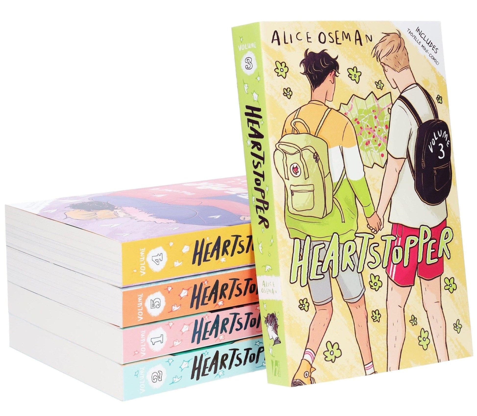 Heartstopper by Alice Oseman: Volumes 1-5 Collection Set - Ages 13+ - Paperback Graphic Novels Hodder Children’s Books